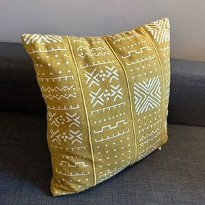 BRAND NEW Yellow Boho Pillow